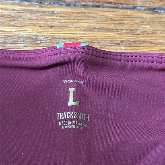 Tracksmith Burgundy Bell Lap Athletic Shorts, Large - Picture 2 of 6